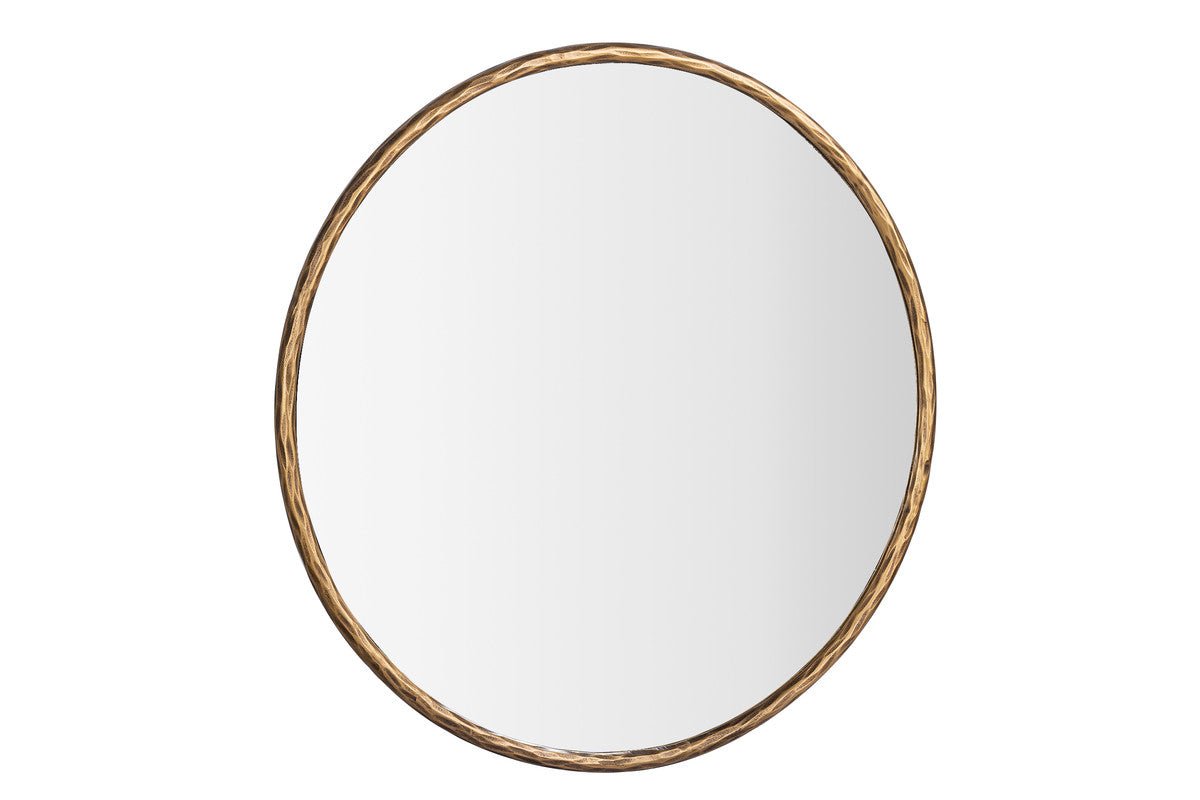 iron Round mirror- Silver -MEDIUM