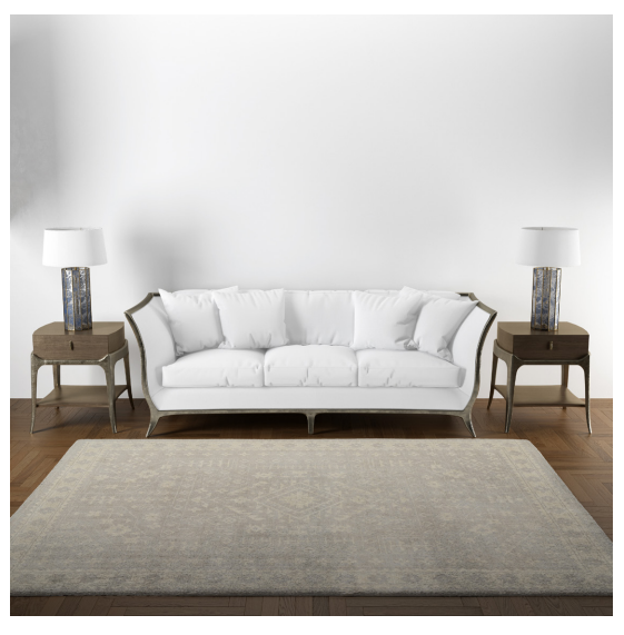 RUDA beige white Rug