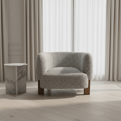 Jamie Grey Boucle Chair
