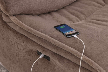 Jay Brown Swivel Power Recliner WC