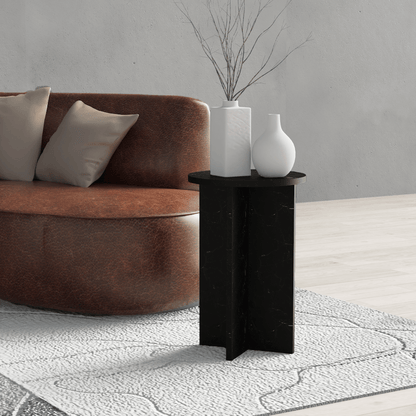Kendall MARBLE SIDE TABLE Black