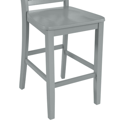 Kona Lattice Back Counter Side Chair in Grey (2 Per Carton)