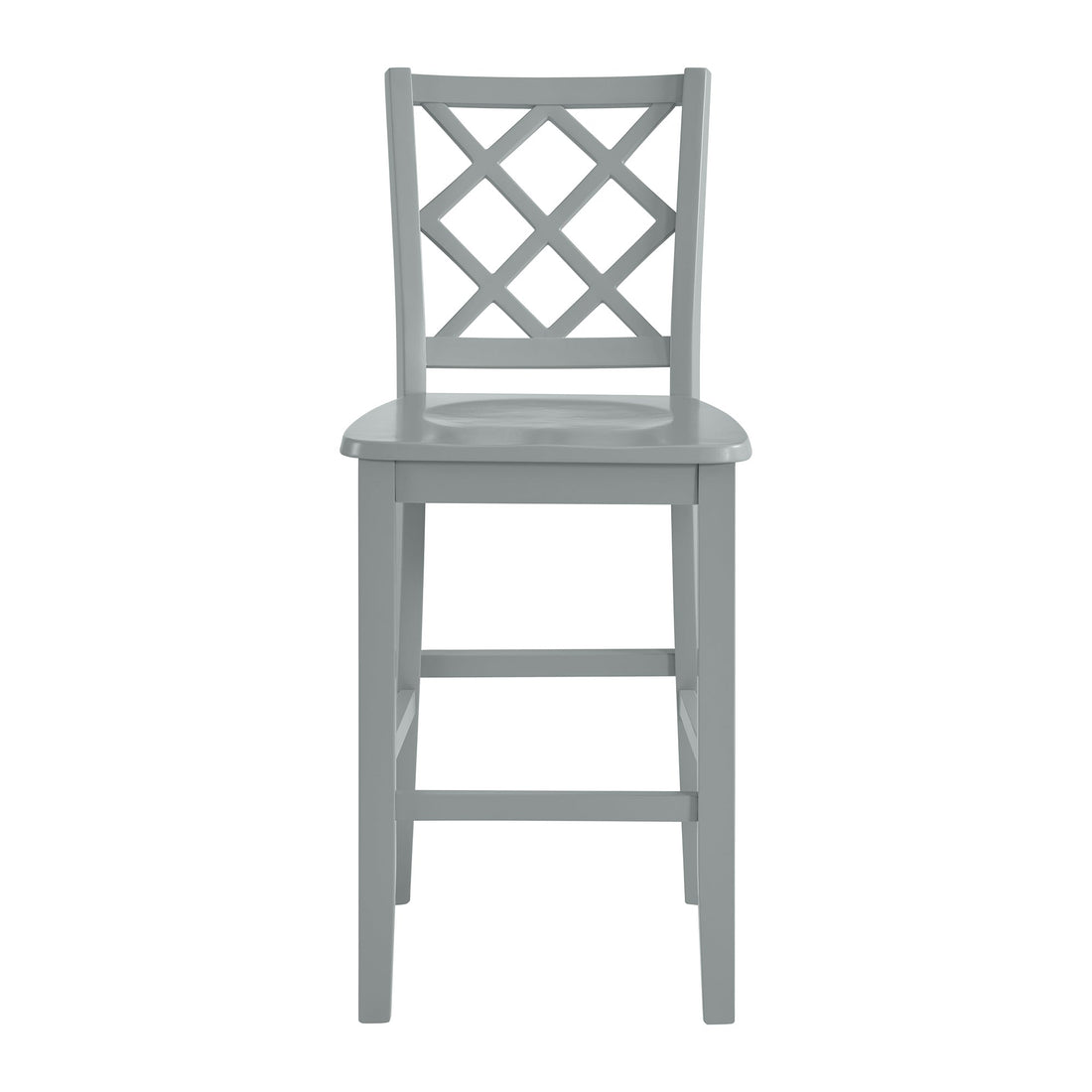 Kona Lattice Back Counter Side Chair in Grey (2 Per Carton)