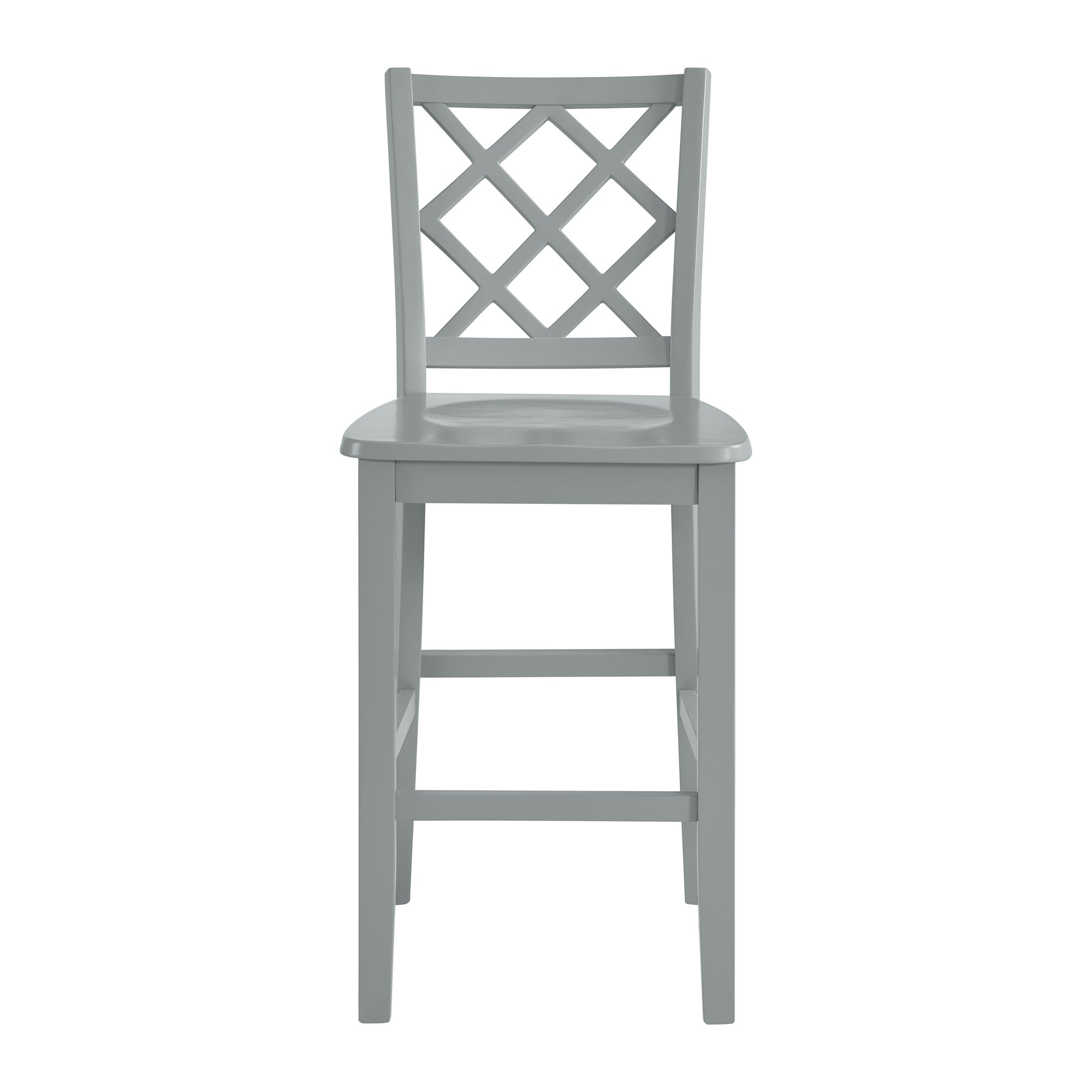 Kona Lattice Back Counter Side Chair in Grey (2 Per Carton)
