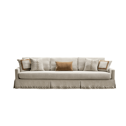 Lamia Beige 5 Seater Sofa (304cm)