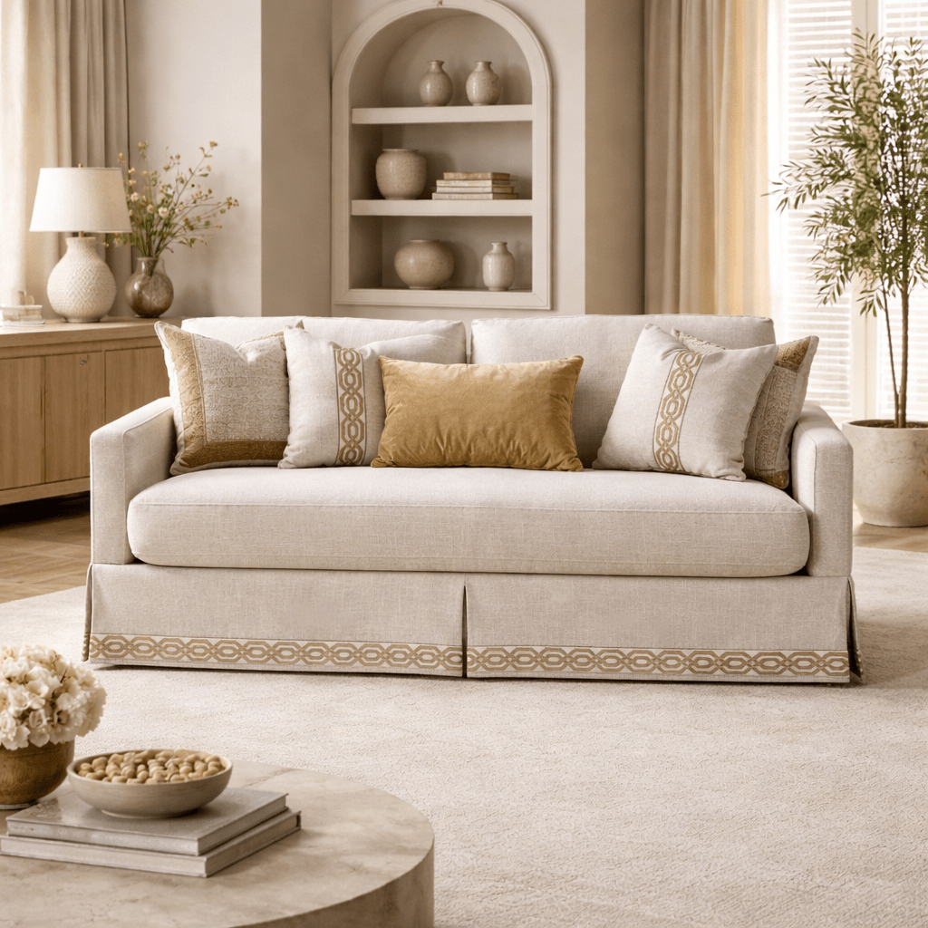 Lamia Beige Loveseat