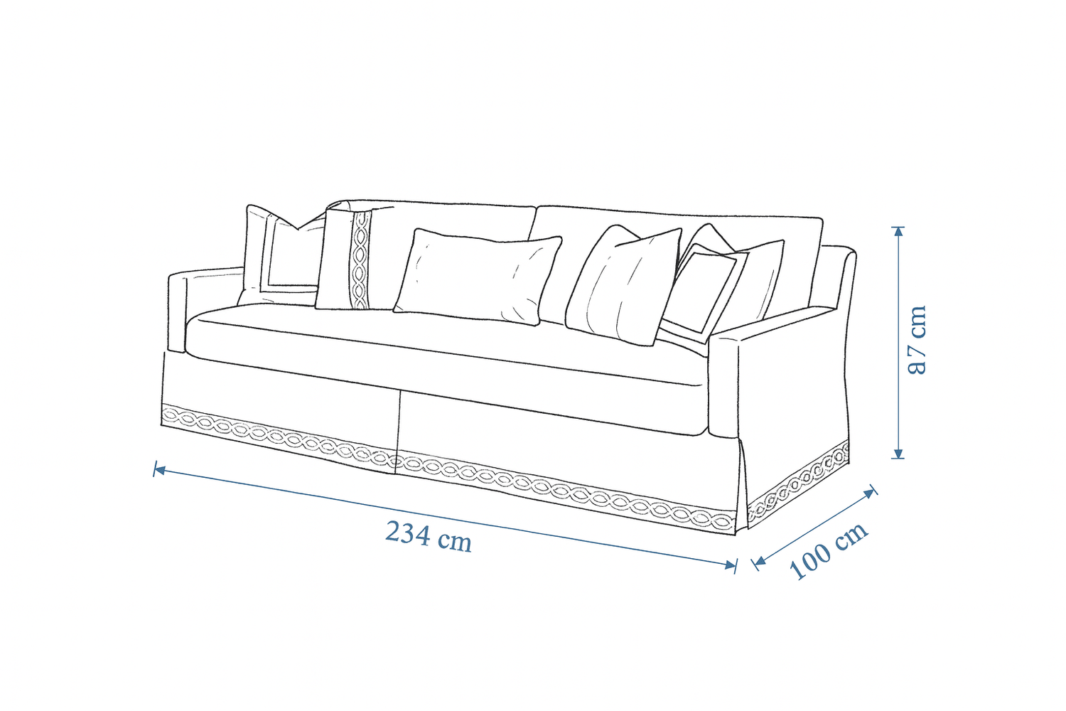 Lamia Beige Sofa
