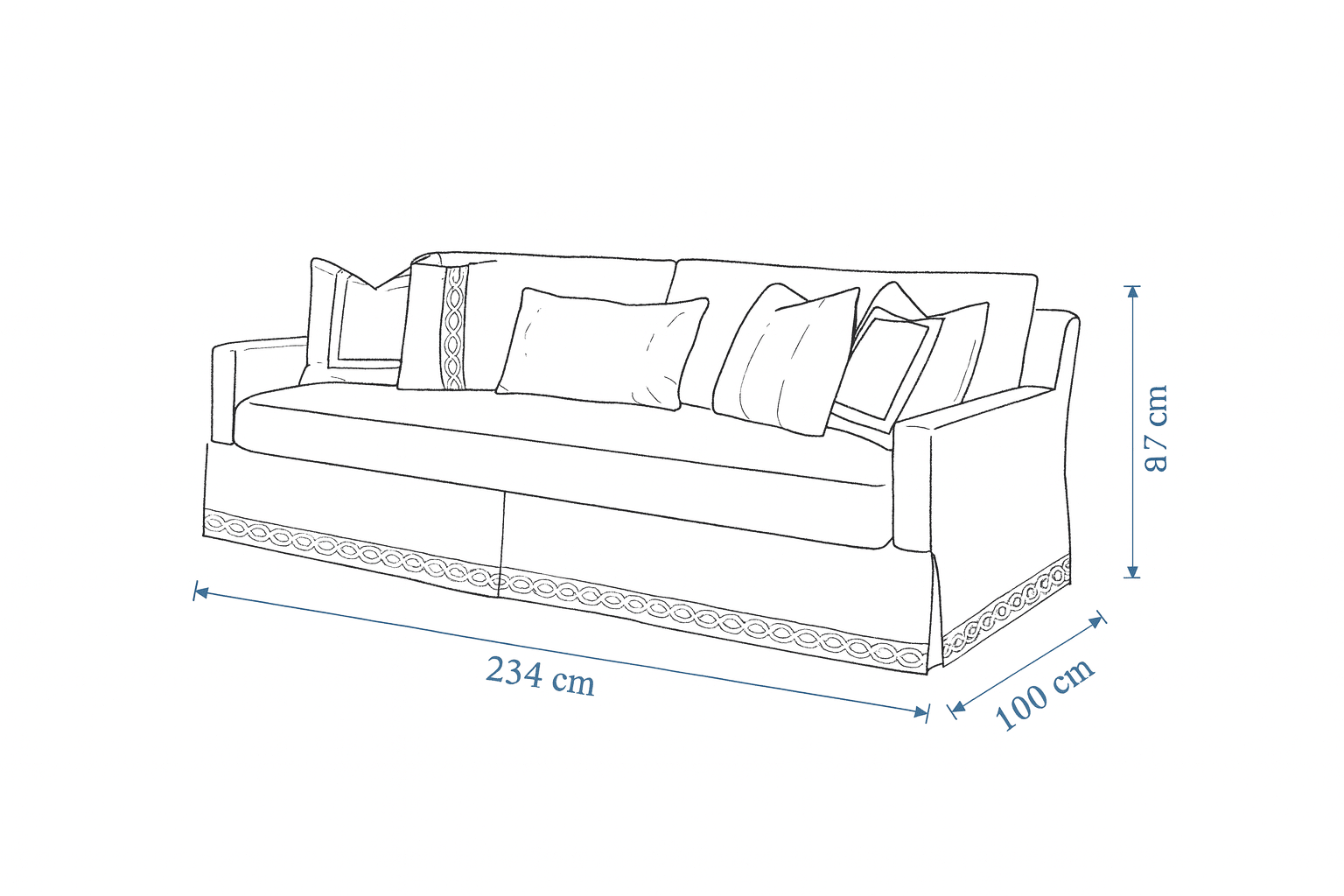 Lamia Beige Sofa