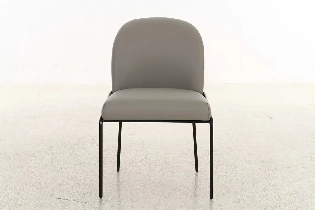 Landscape Gray PU Dining Chair