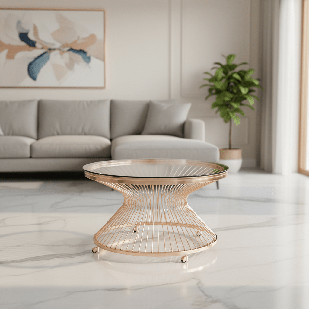Lavinia Gold Coffee Table in 10MMin