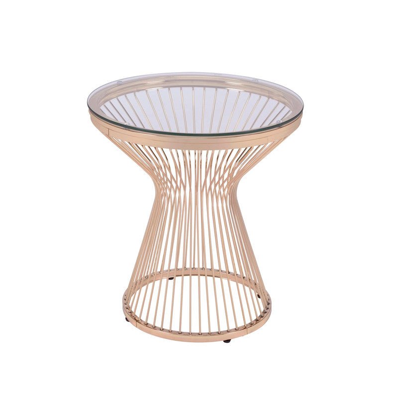 Lavinia Gold End Table in 10MMin