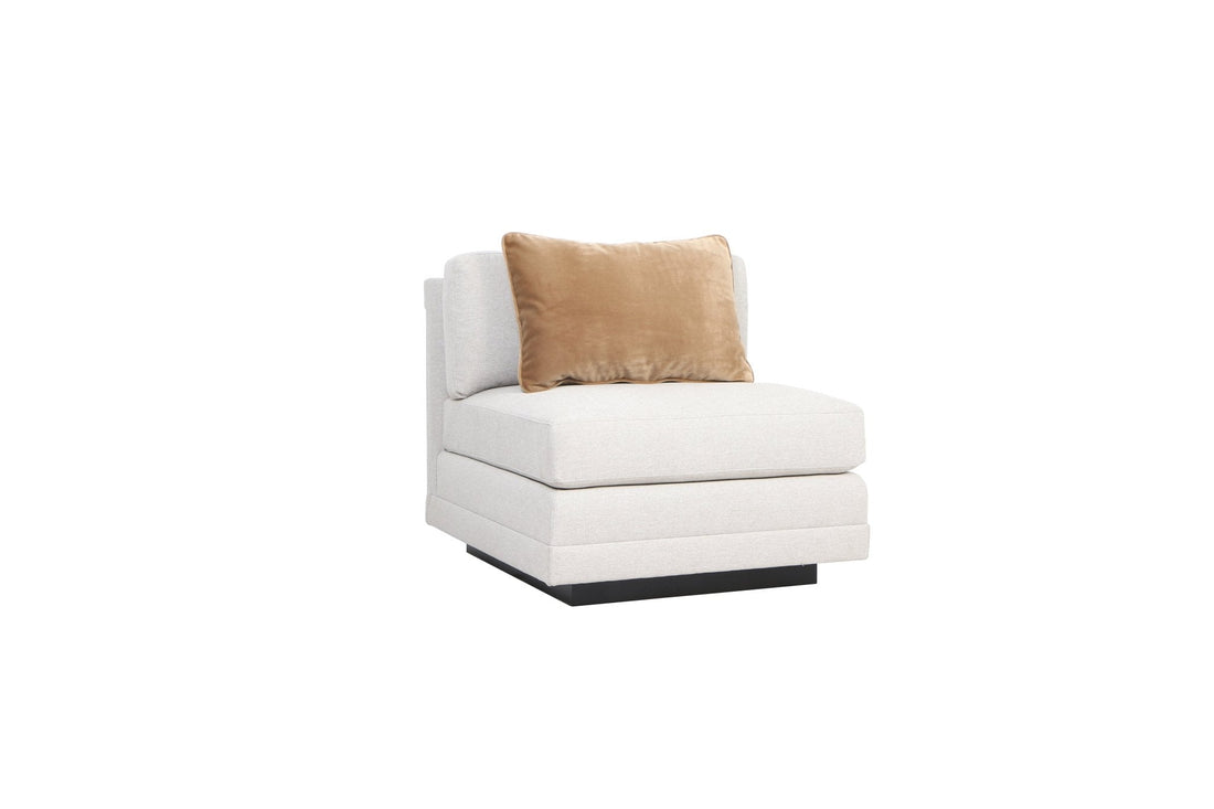 Layal Chic Gold Armless Chair