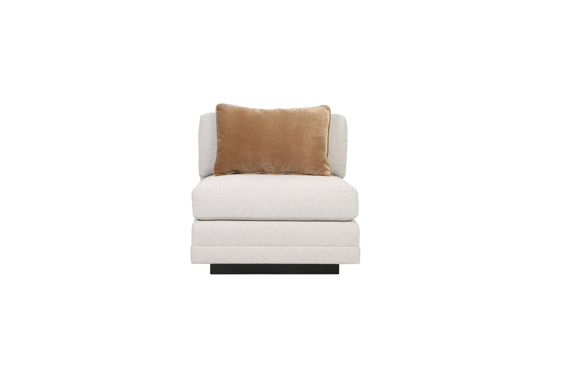 Layal Chic Gold Armless Chair