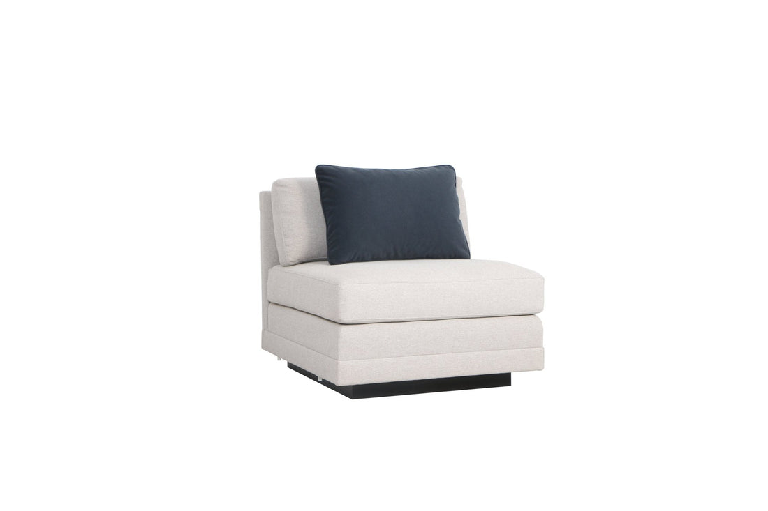 Layal Chic Navy Armless Chair