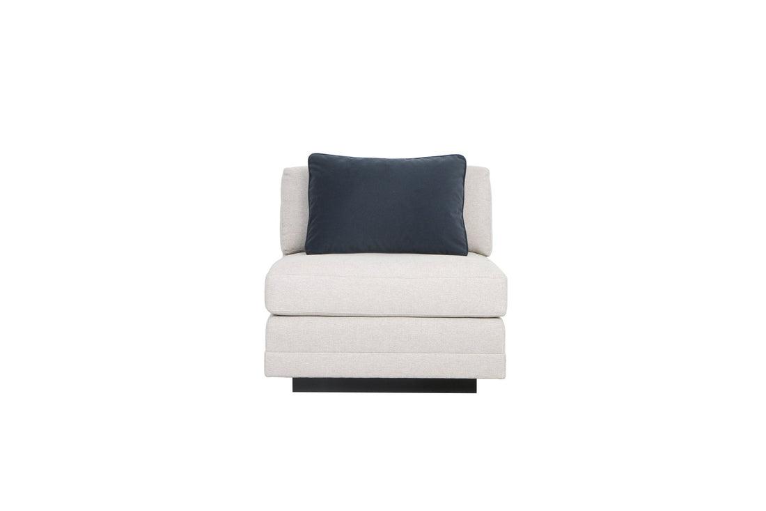 Layal Chic Navy Armless Chair