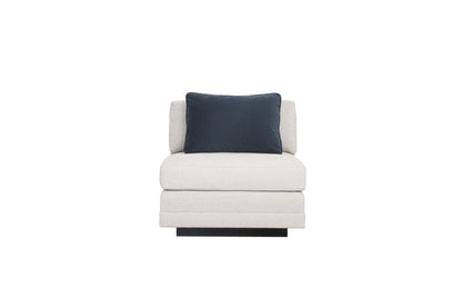 Layal Chic Navy Armless Chair