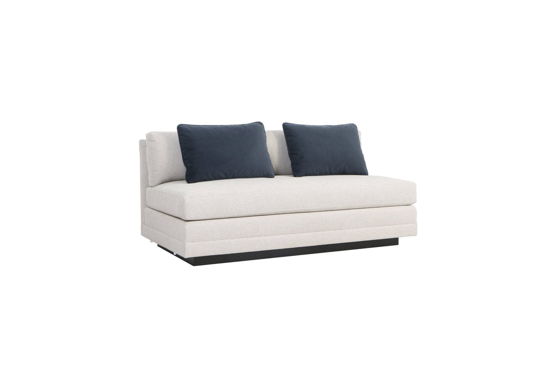Layal Chic Navy Armless Loveseat