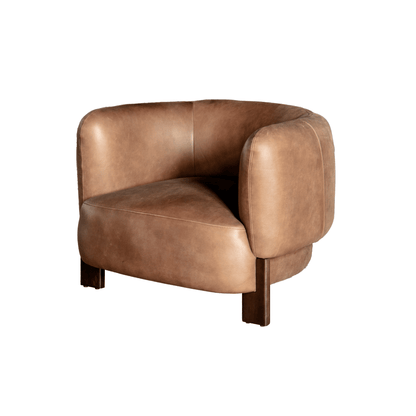 Leaner Black Leather Chair W98