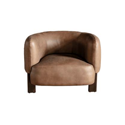 Leaner Black Leather Chair W98