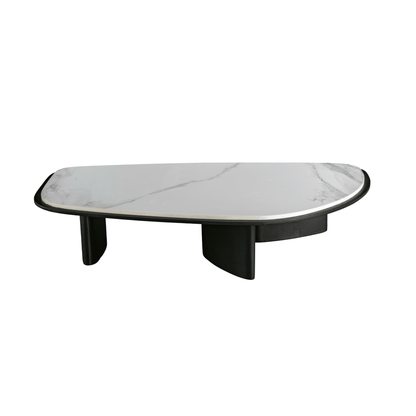 Leaner Black &amp; White Left Side Coffee Table W140