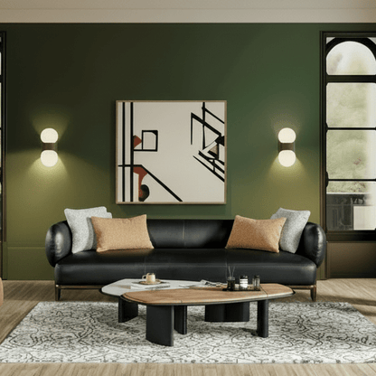 Leaner Brown &amp; Balck Right Side Coffee Table W141