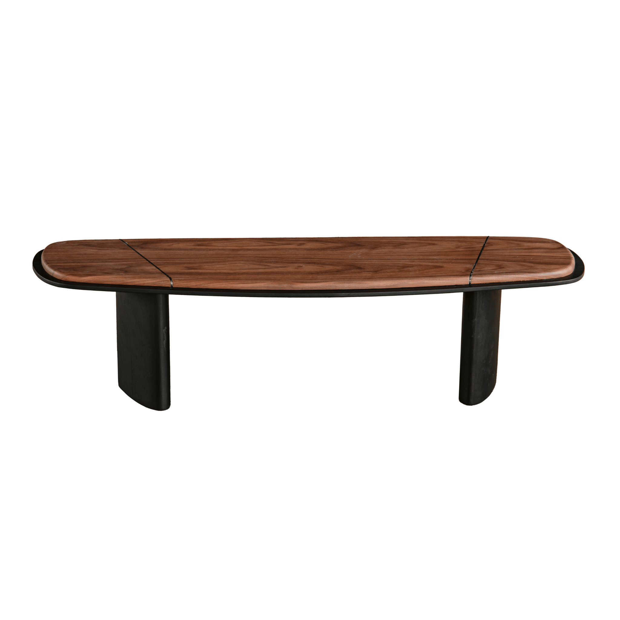 Leaner Brown &amp; Balck Right Side Coffee Table W141