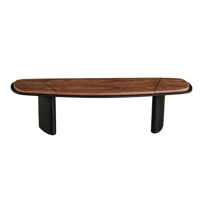 Leaner Brown &amp; Balck Right Side Coffee Table W141