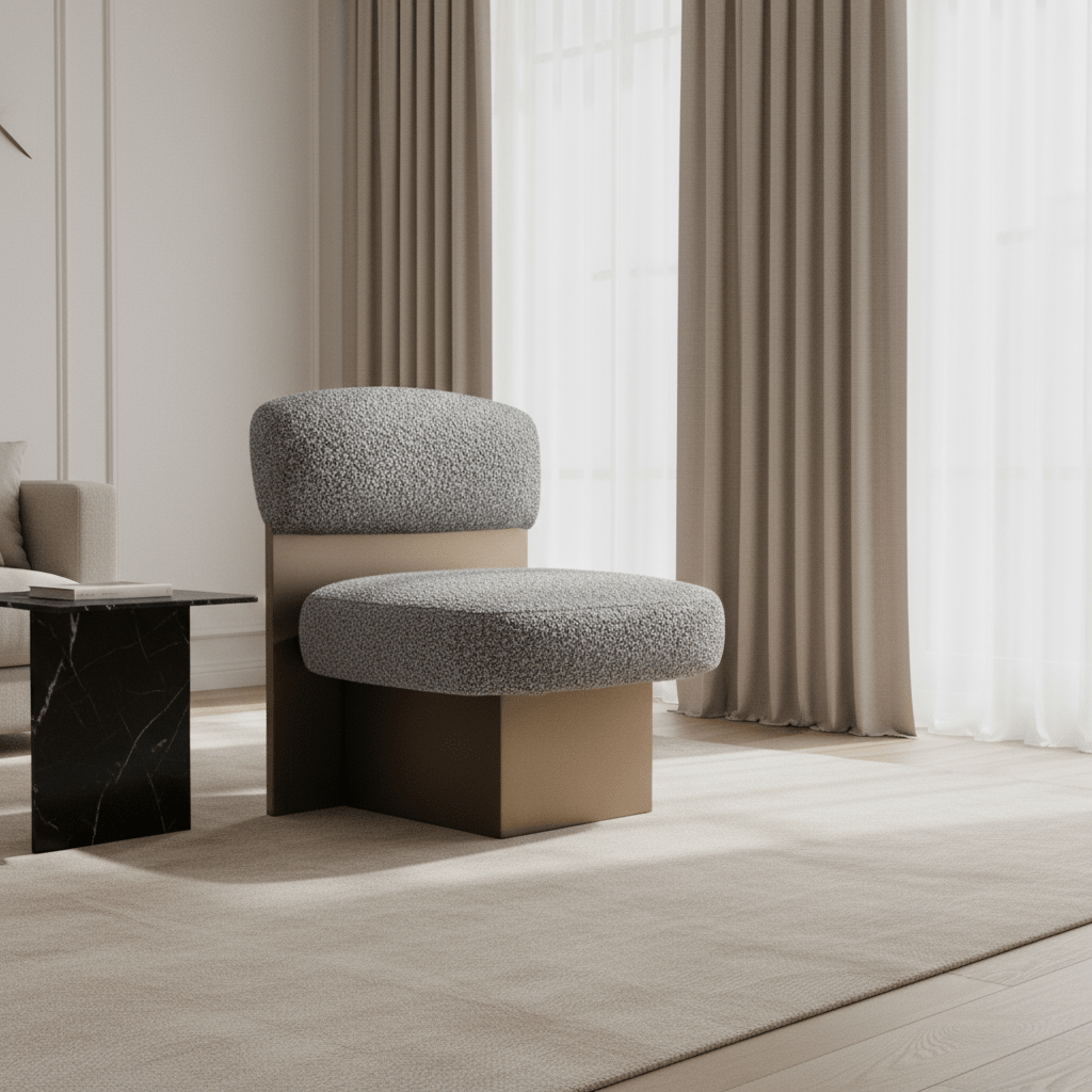 Leaner white chair