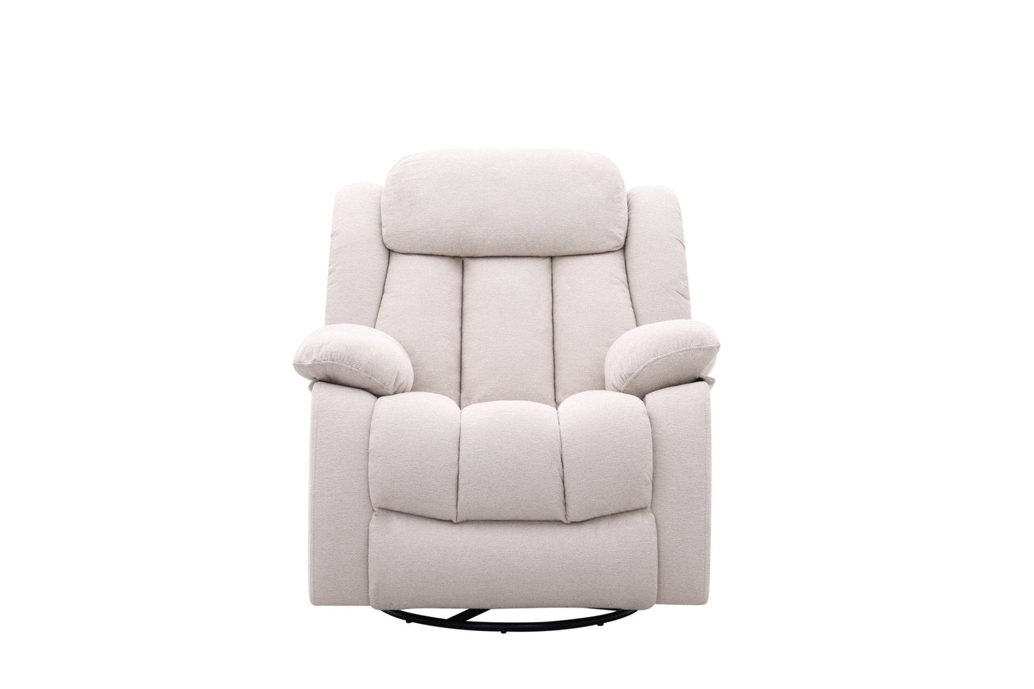 Lena Beige Swivel Recliner with Glider