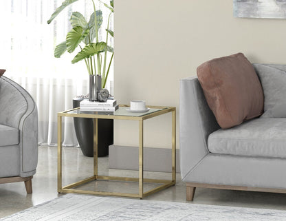 Glass SQUARE SIDE TABLE