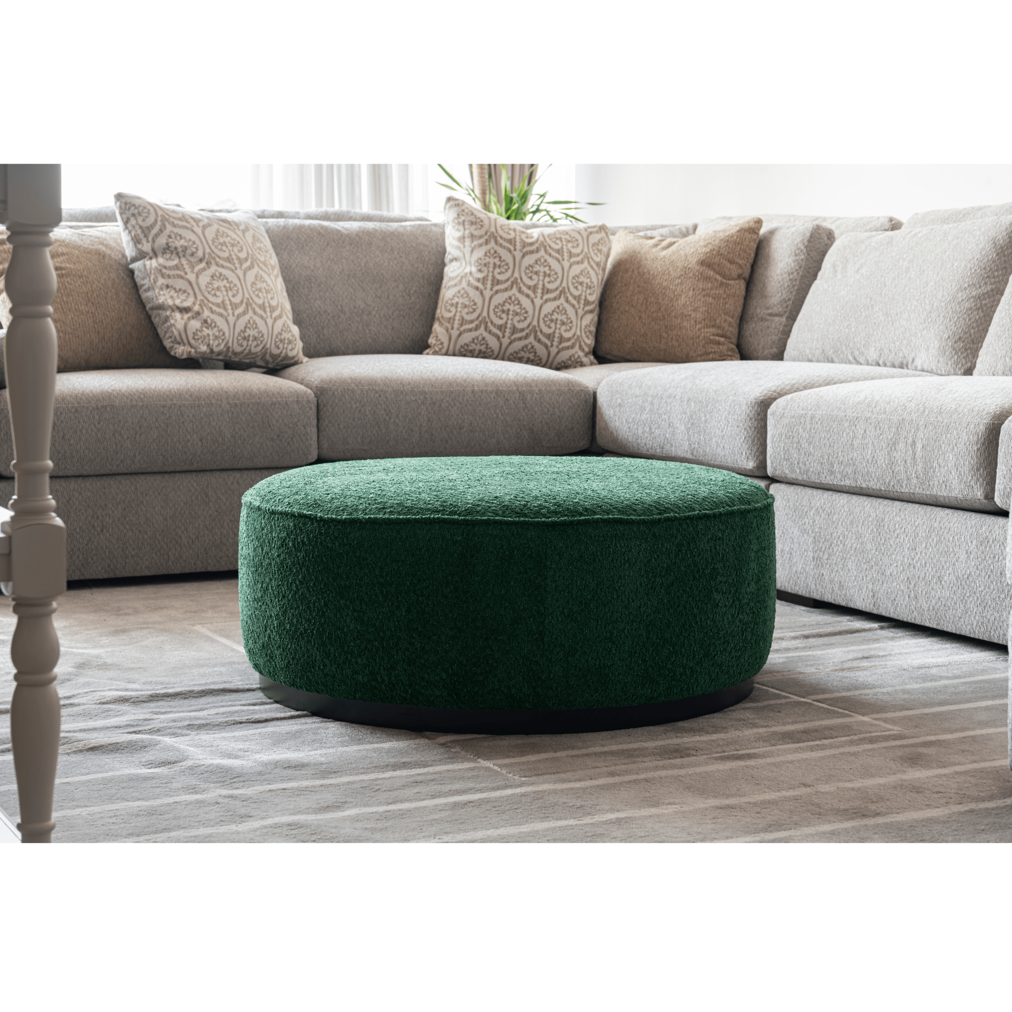 Linen Ottoman W91xH36cm