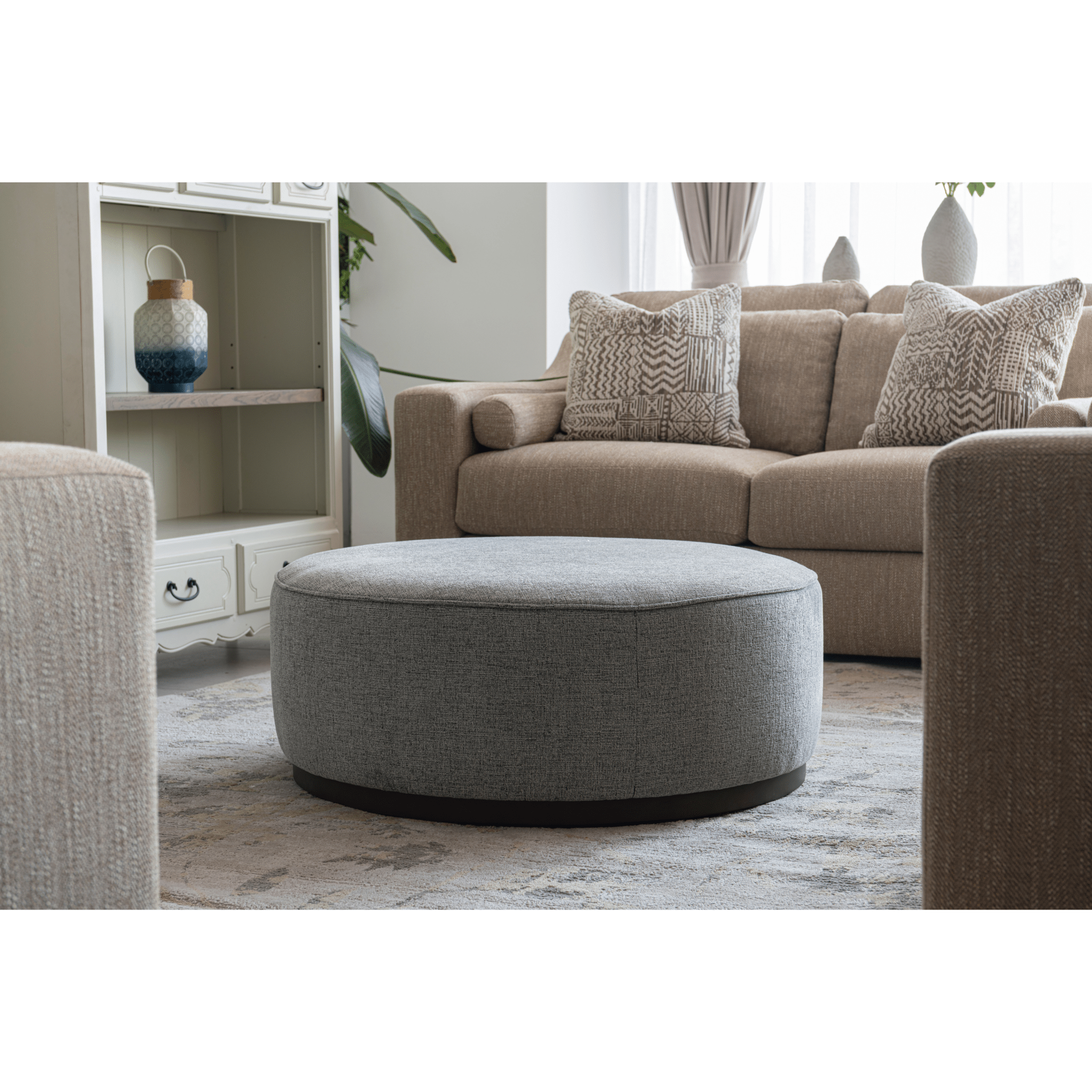 Linen Ottoman W91xH36cm