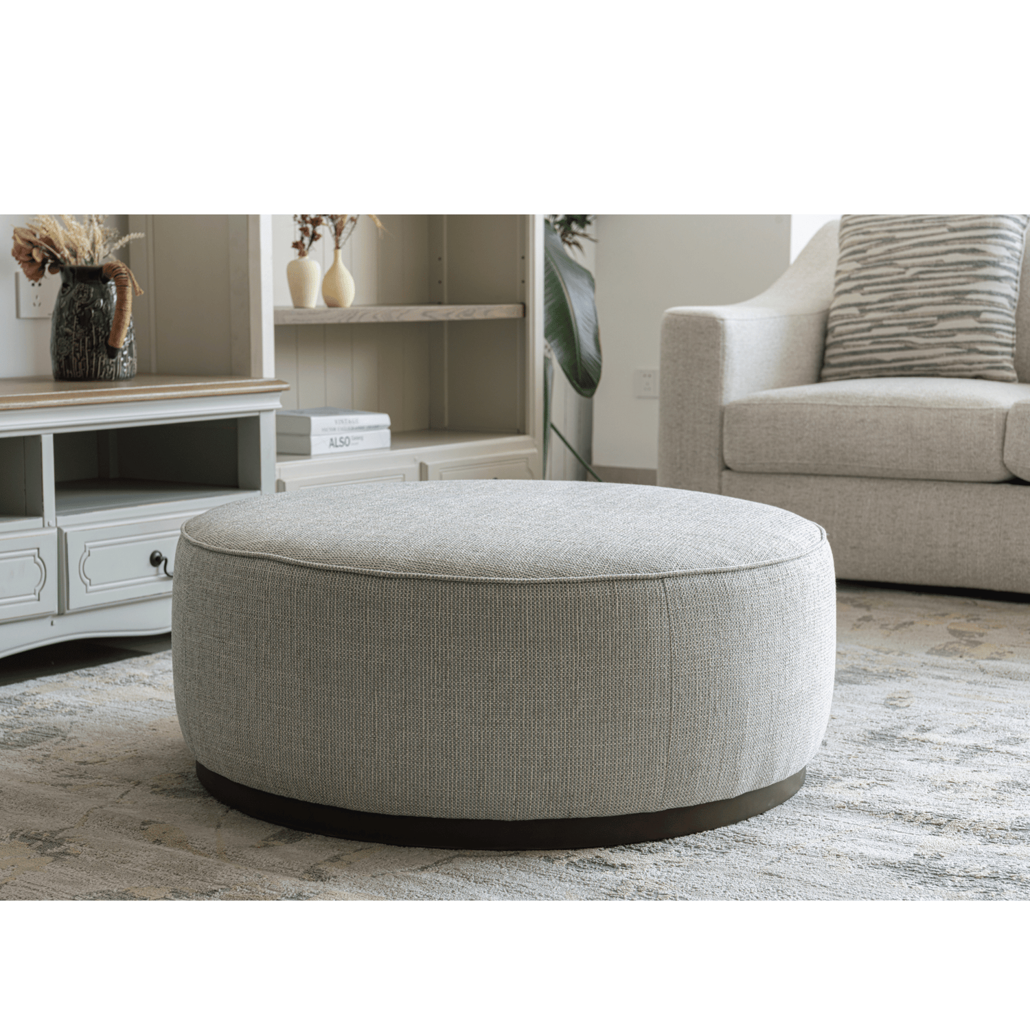 Linen Ottoman W91xH36cm