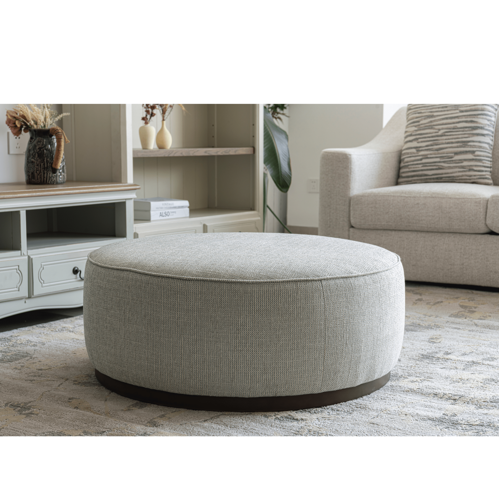 Linen Ottoman W91xH36cm