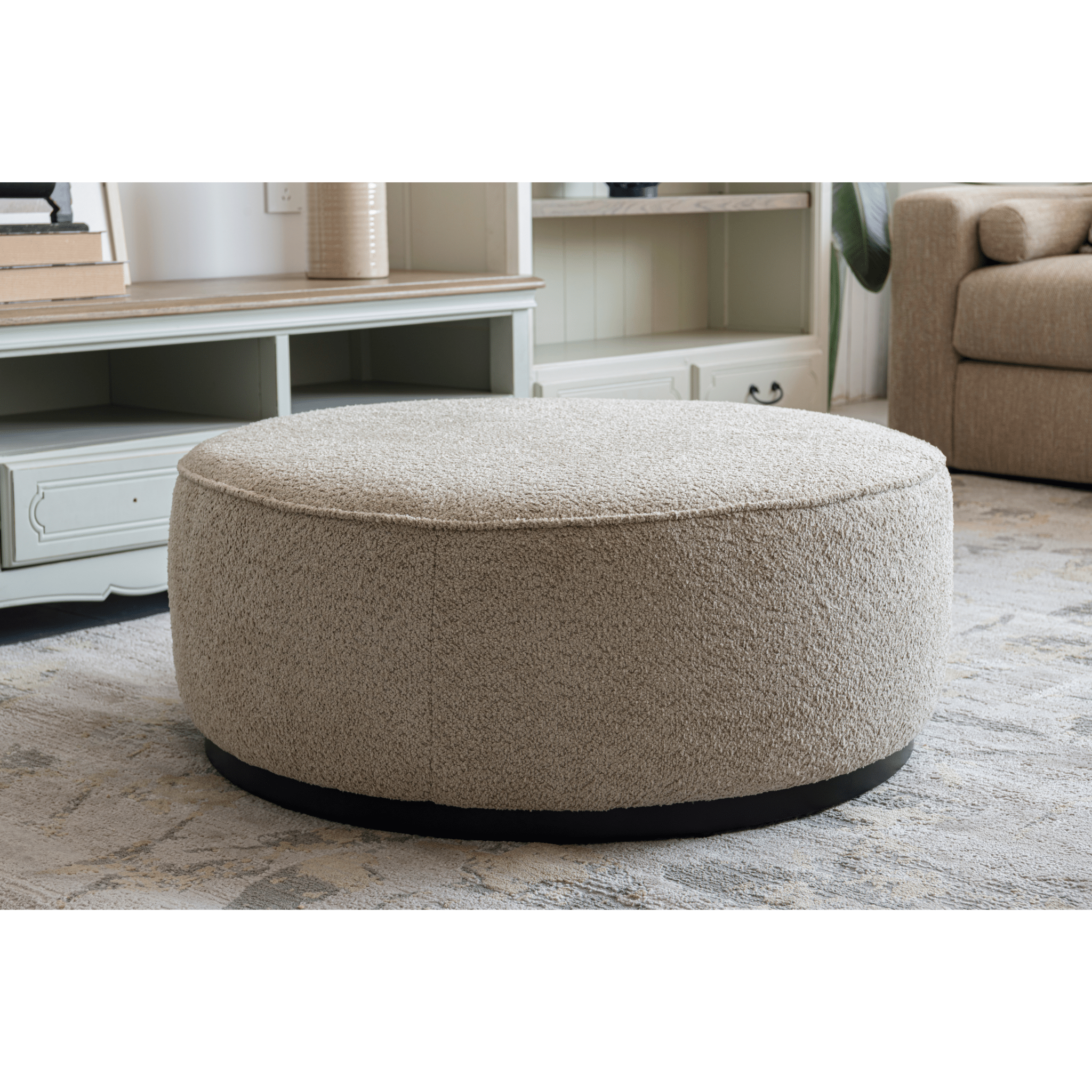 Linen Ottoman W91xH36cm