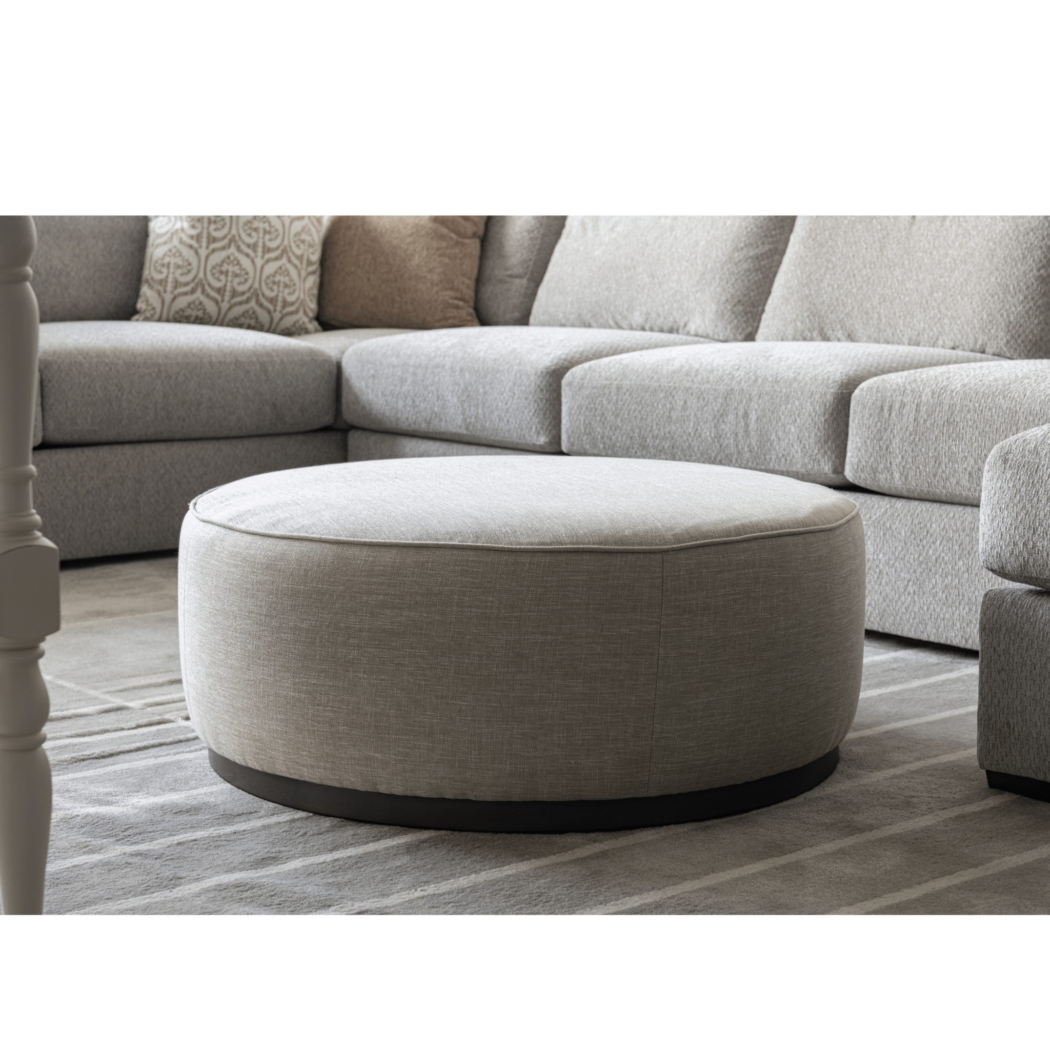 Linen Ottoman W91xH36cm