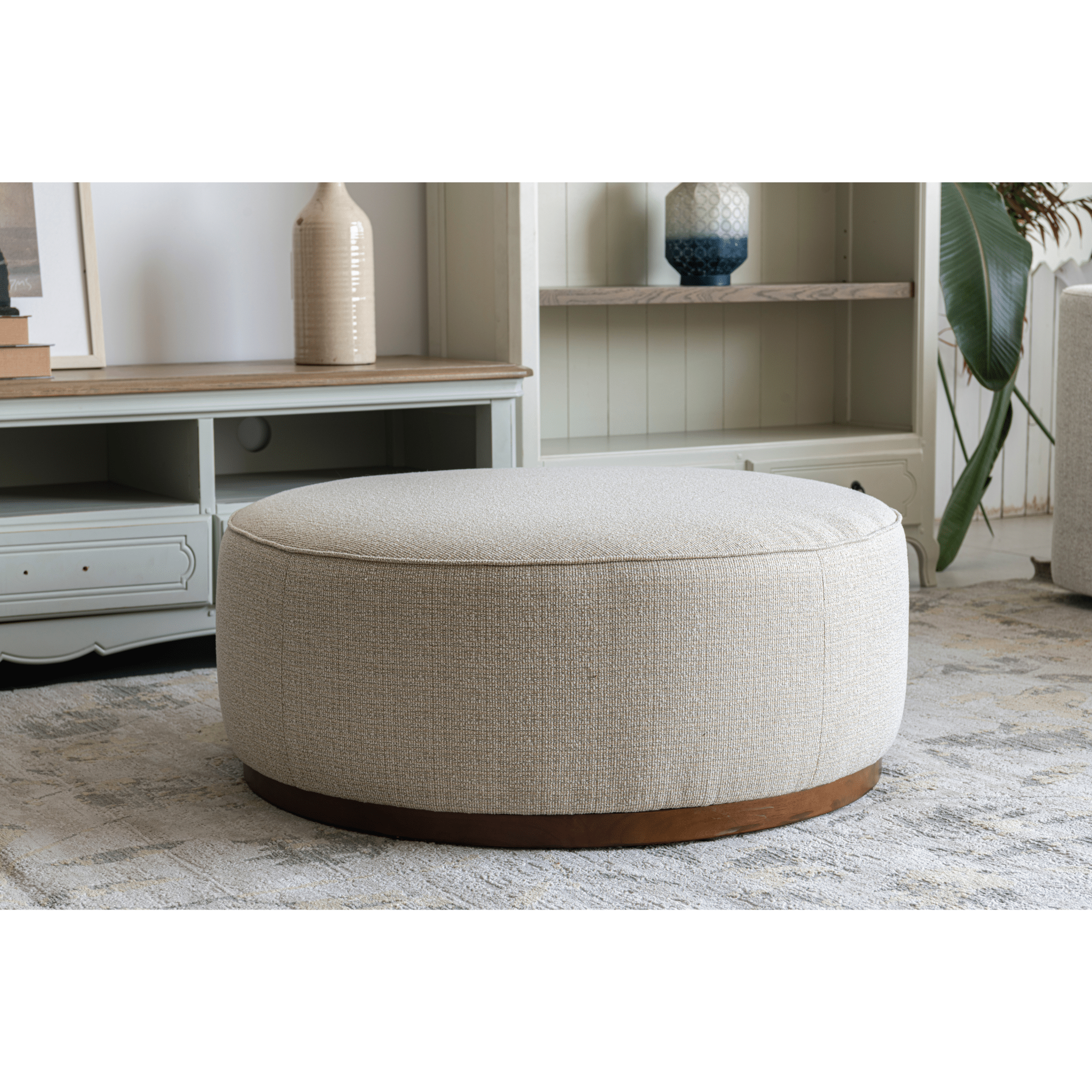 Linen Ottoman W91xH36cm