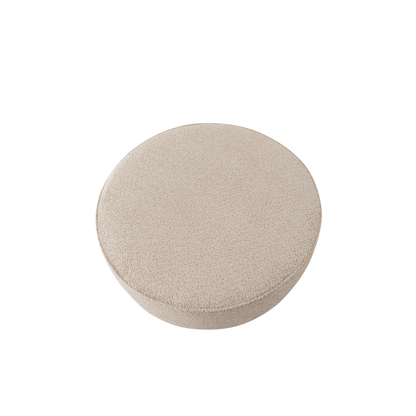 Oatmeal Linen Ottoman W91xH36cm