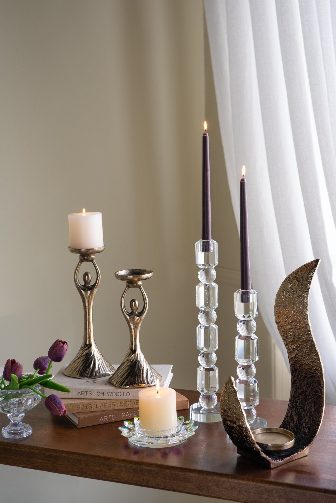 حامل شمعة لوتس