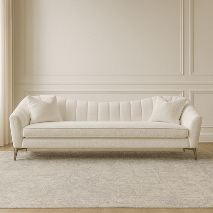 Luca Ivory 4 Seater Sofa W252
