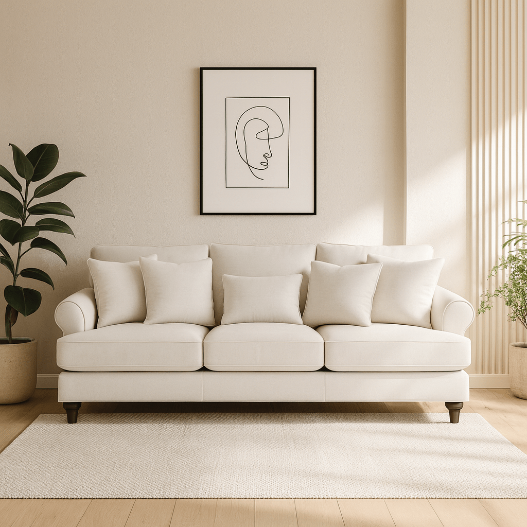 Lugo Grey 4 Seater Sofa