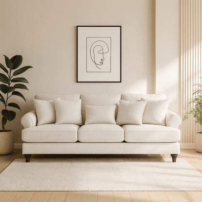 Lugo Grey 4 Seater Sofa