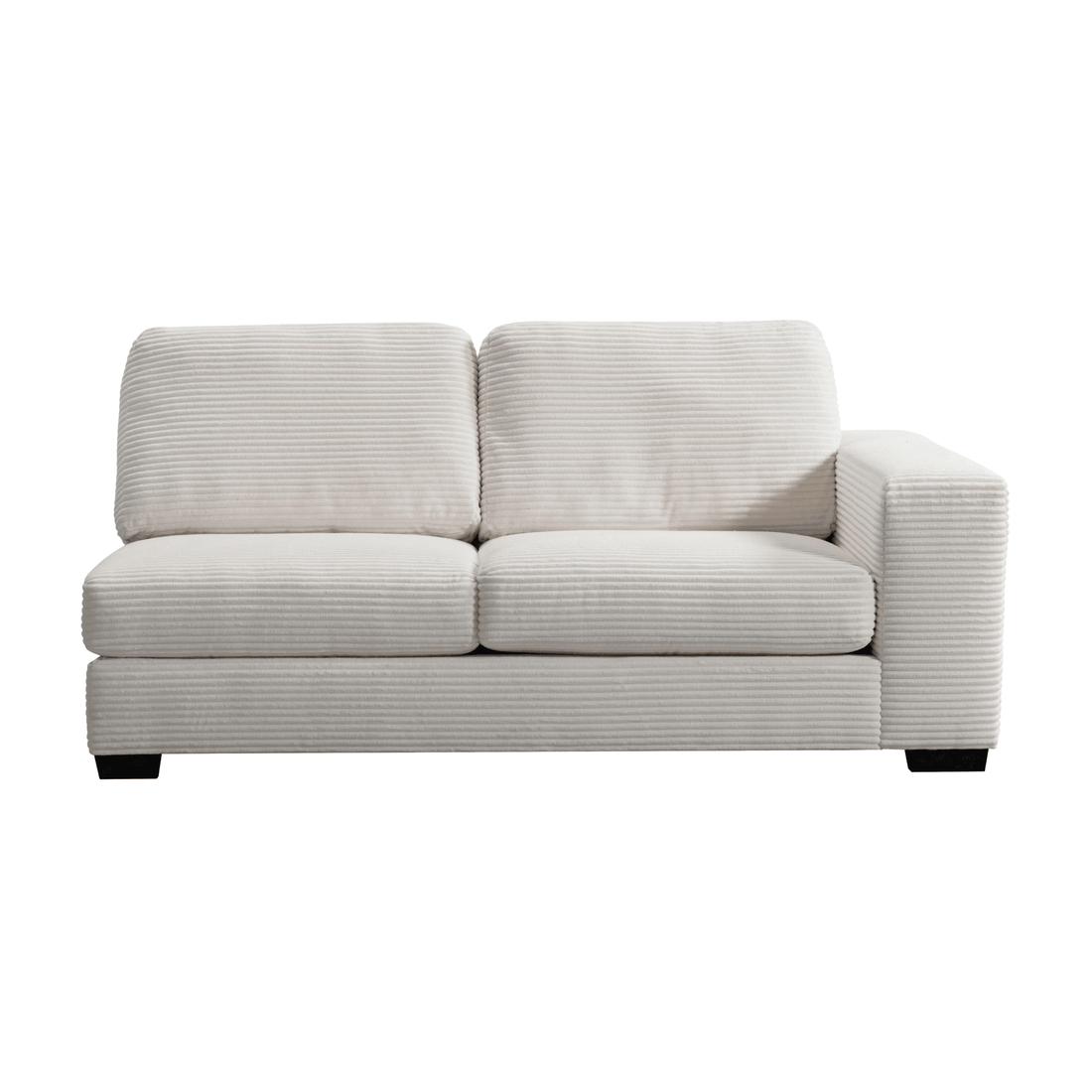 Luna Cream Right Arm Facing 3 Seater W200