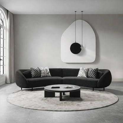Lush Lounge Black Sectional