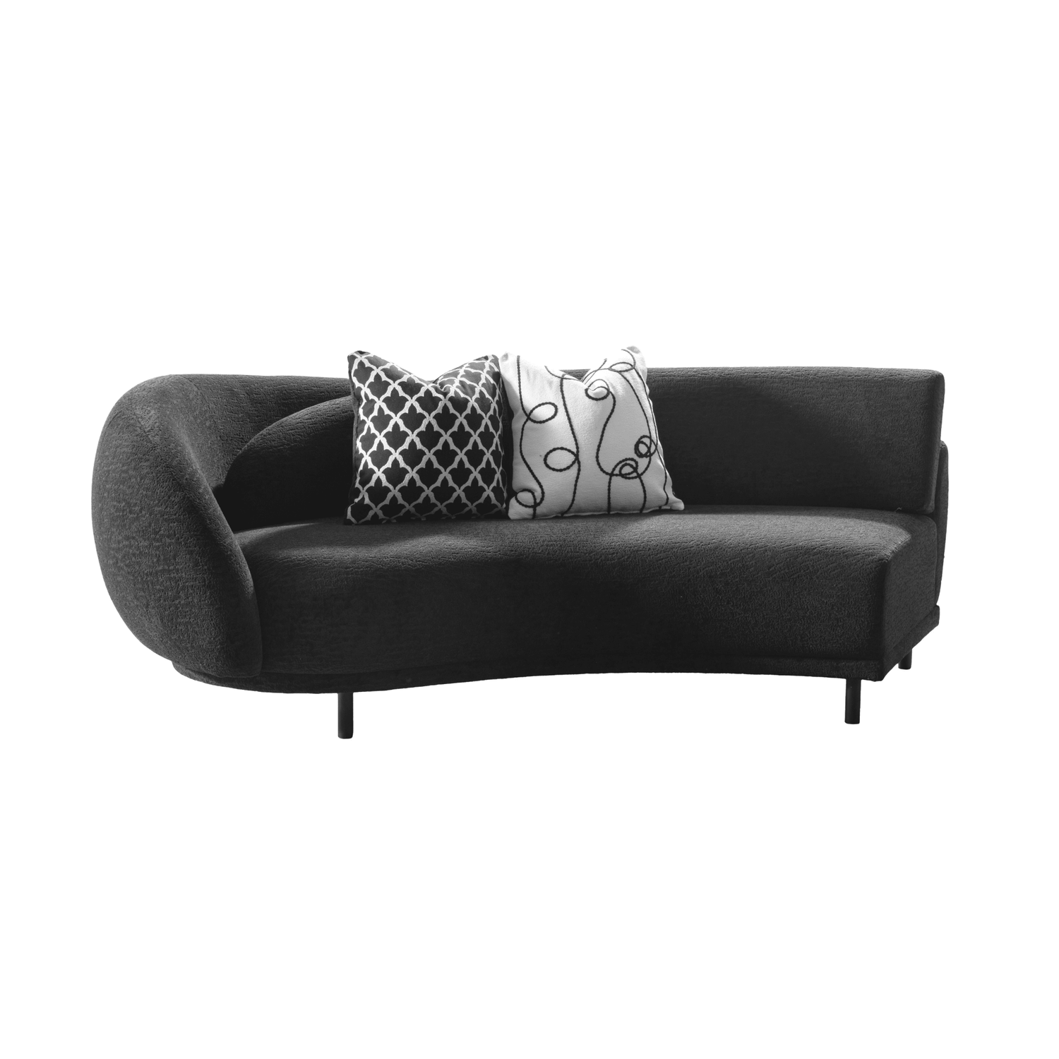Lush Lounge Black Sectional
