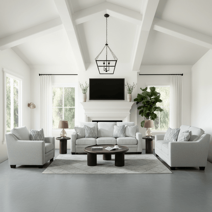 Luxe Haven Creamy Grey Sofa W231