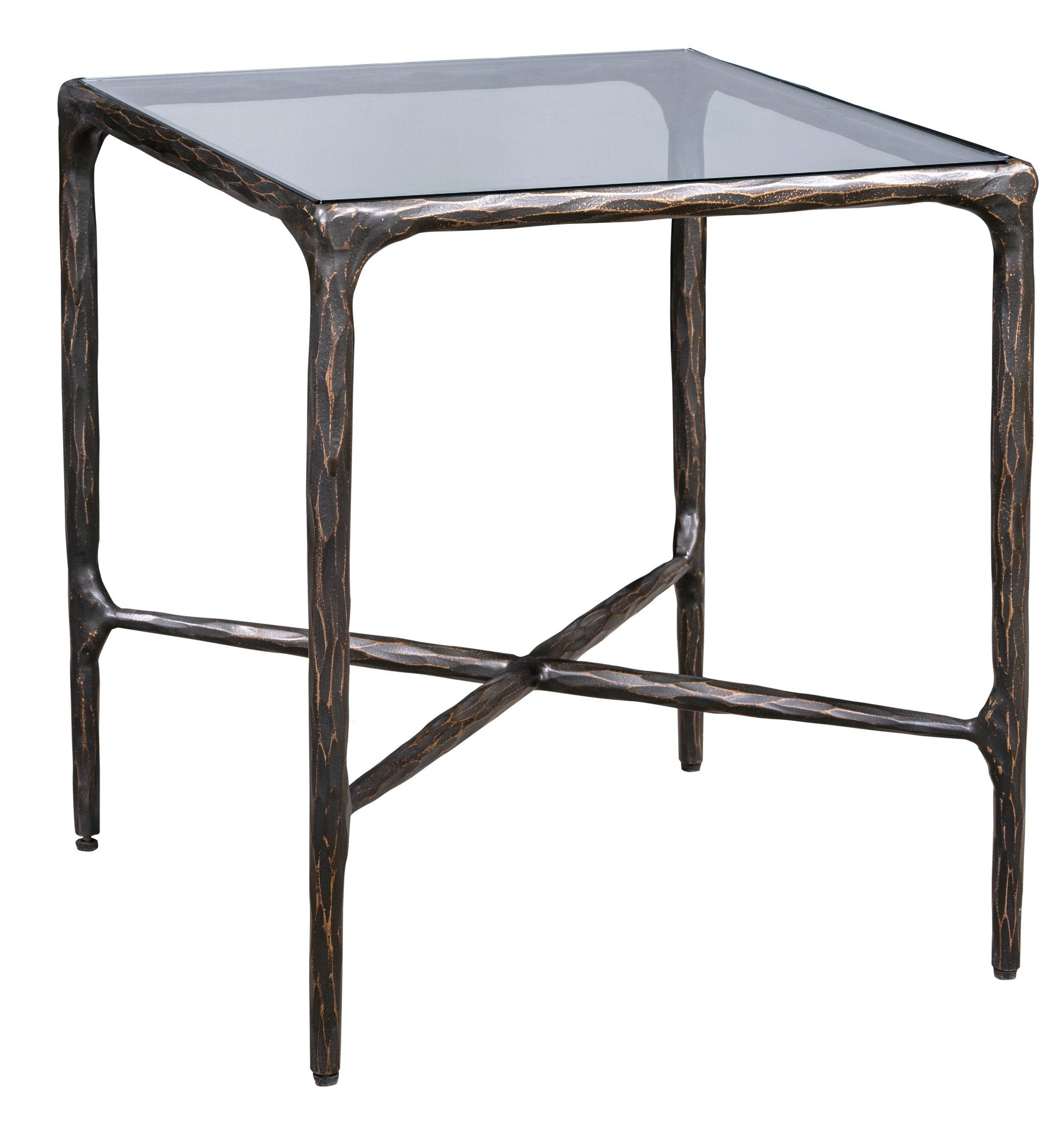 Luxo Side Table With Glass Top