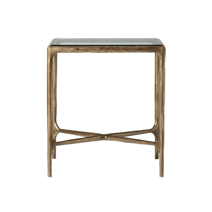Luxo Side Table With Glass Top