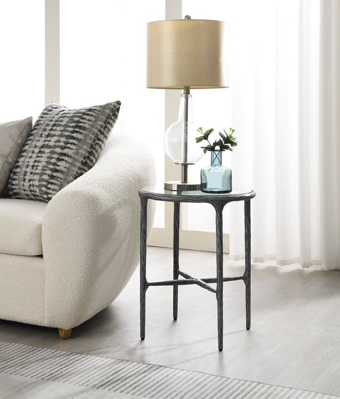 Luxo Side Table With Glass Top