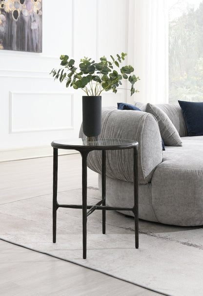 Luxo Side Table With Glass Top